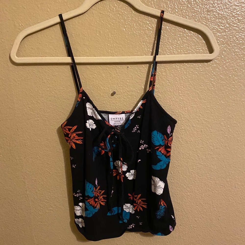 Women’s Black Floral Top